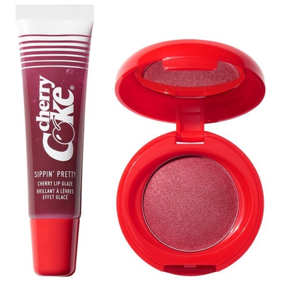 COCA-COLA X MORPHE CHERRY REFRESHER LIP & CHEEK DUO bnib - Picture 3 of 12